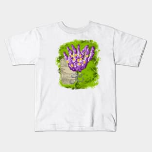 Bookish Lavender Bouquet Kids T-Shirt